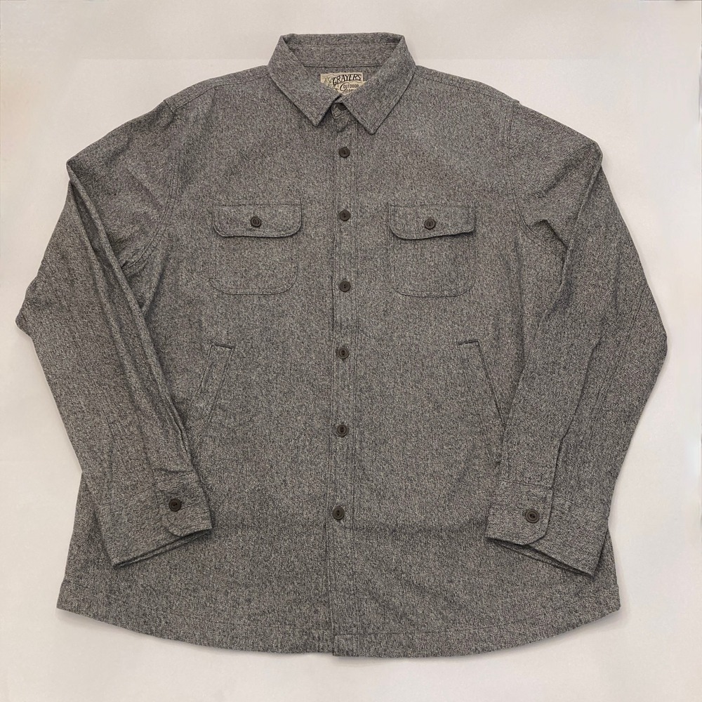 Grayers Outdoor Garments Heavyweight Shirt Jacket Mens‎ XXL 2XL Gray Heather